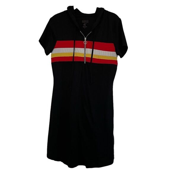 Almost Famous Black Hooded Dress - L - Picture 1 of 4
